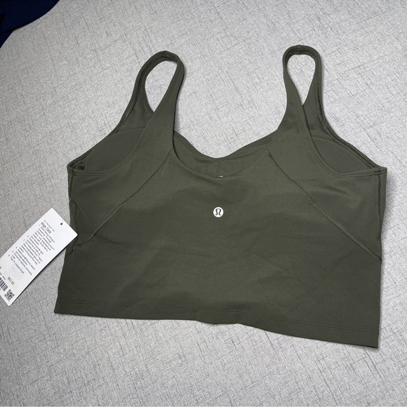 Lululemon Align Tank Top Crop Top Dark Olive Nwt 14 - Picture 5 of 9